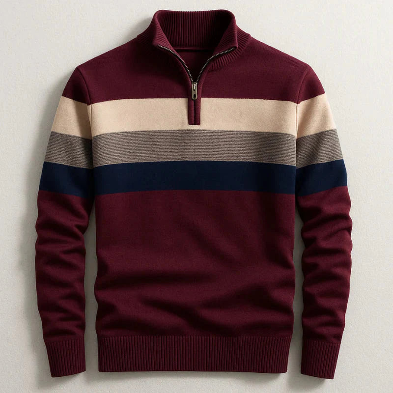 Crimson Gradient Half-Zip