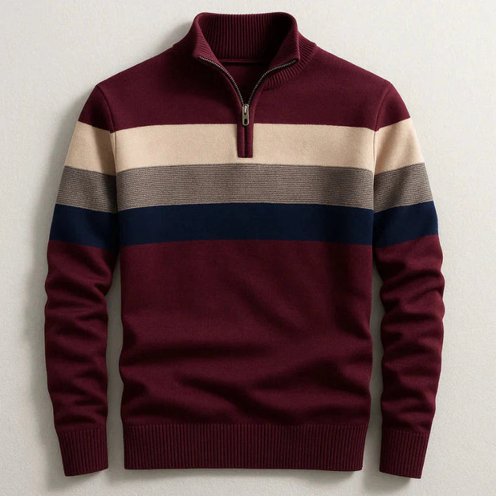 Crimson Gradient Half-Zip