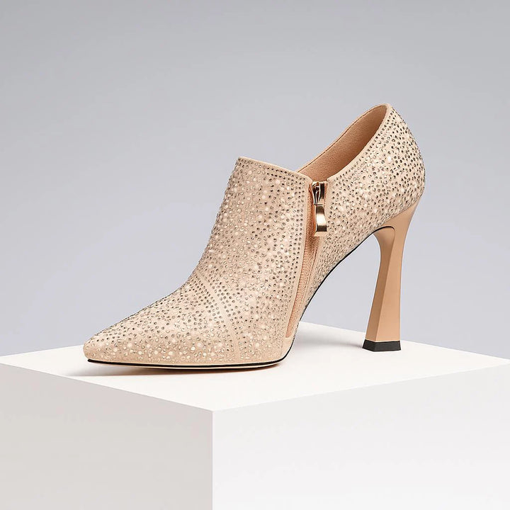 Florence| Crystal Ankle Heels