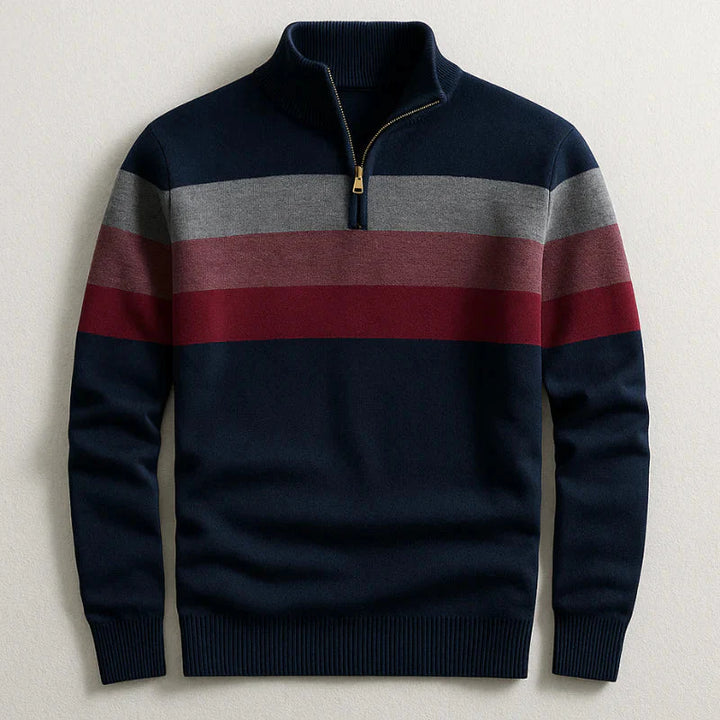 Crimson Gradient Half-Zip