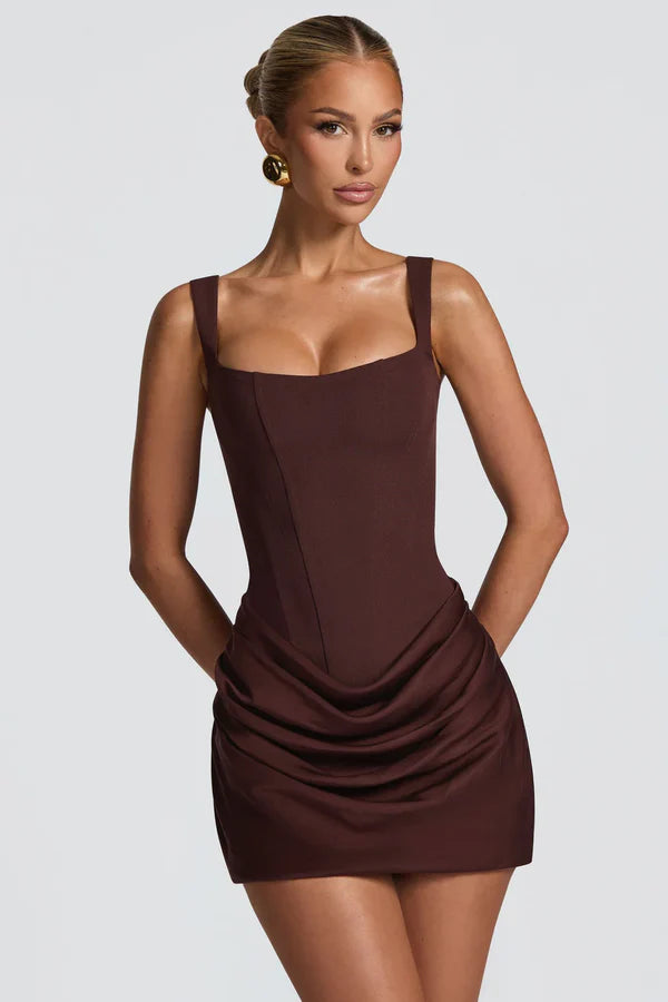 Veloria Drape Mini Dress