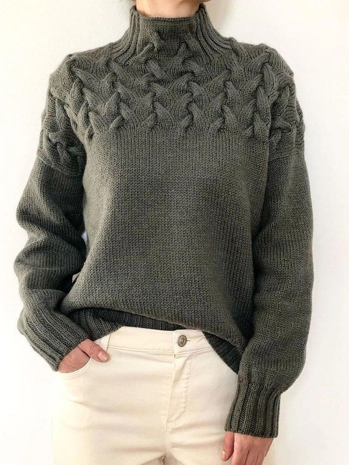 Braided Yoke Knit Jumper