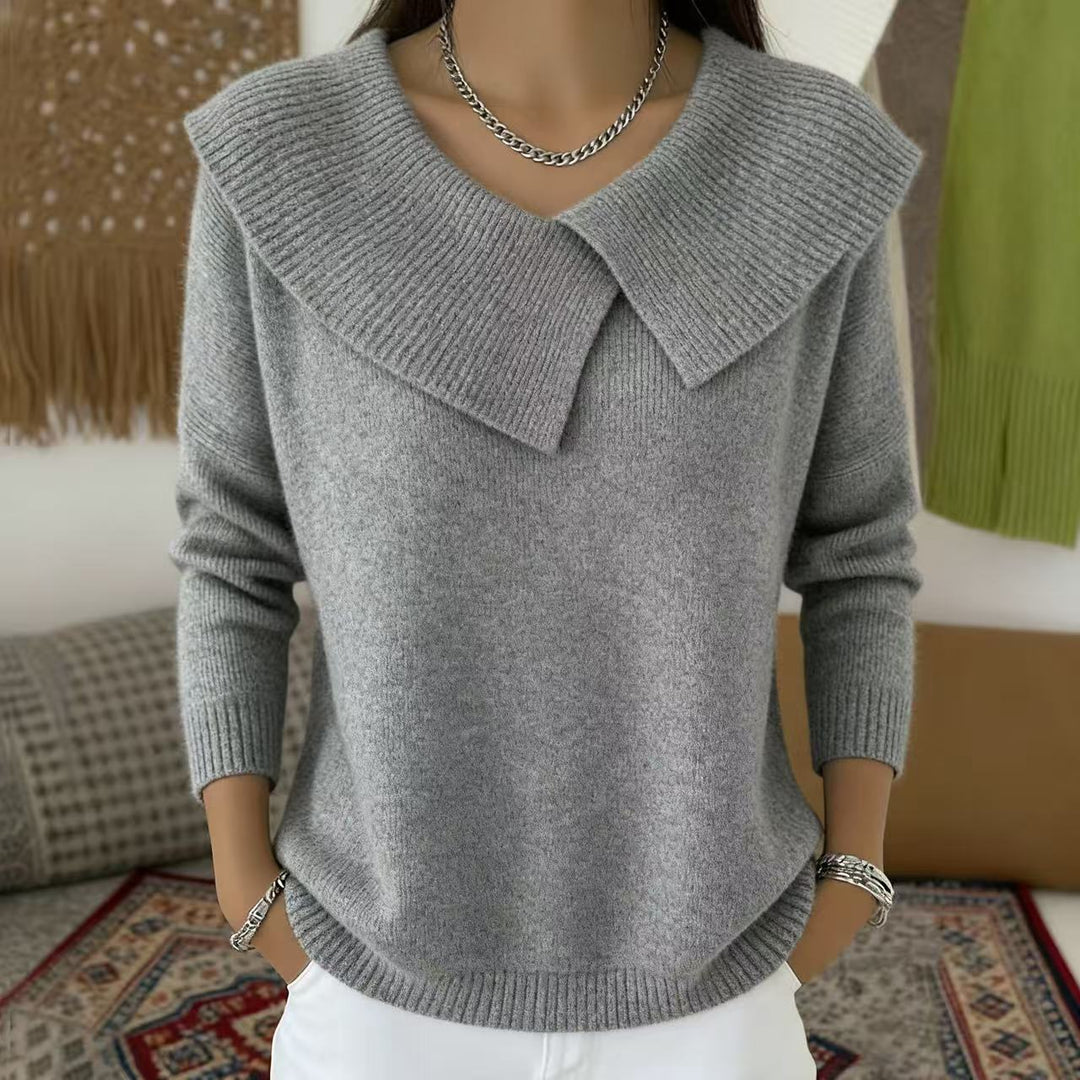 Soft Elegance Collared Knit