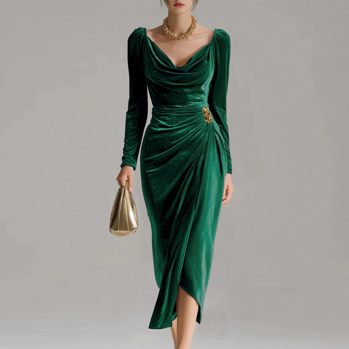 Velvet Elegance Evening Dress
