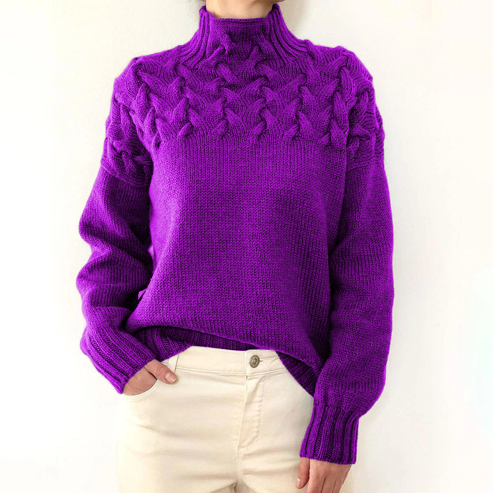 Braided Yoke Knit Jumper