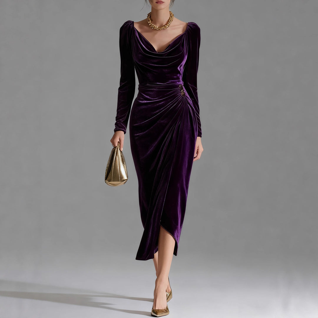 Velvet Elegance Evening Dress