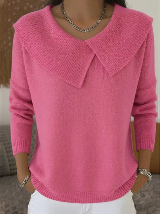 Soft Elegance Collared Knit