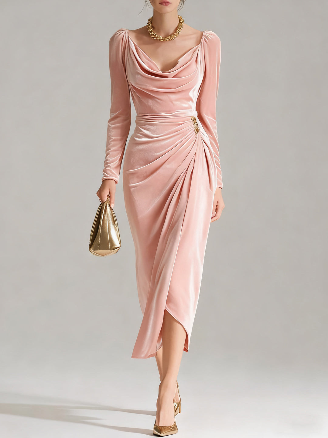 Velvet Elegance Evening Dress