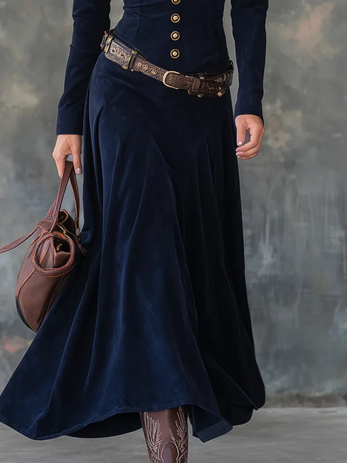 Emilia |  Velvet Huntress Maxi Dress