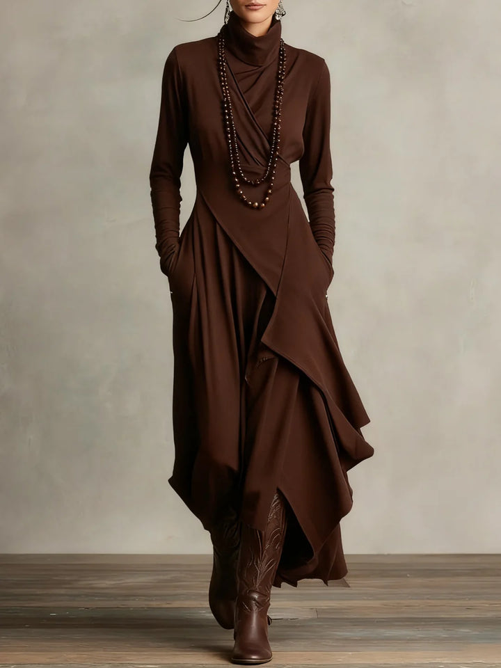 Serenity Wrap Maxi Dress (Necklace not included）