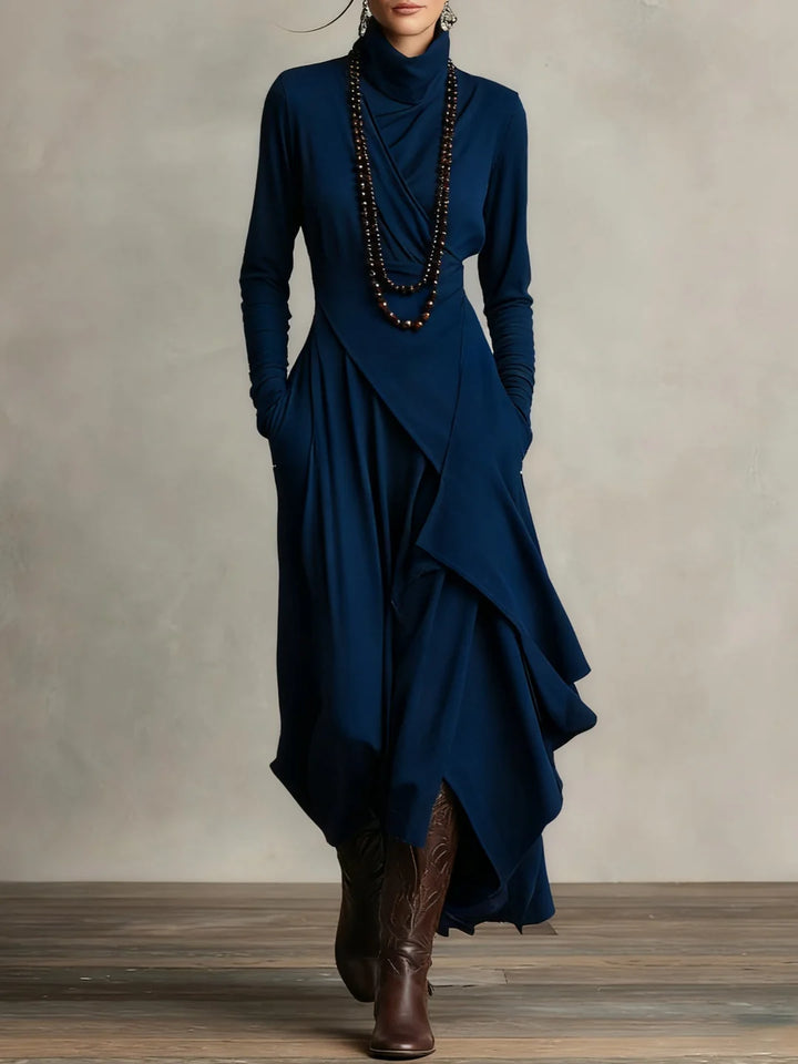 Serenity Wrap Maxi Dress (Necklace not included）