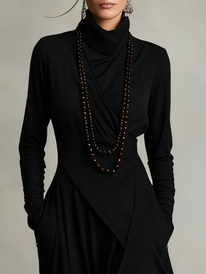 Serenity Wrap Maxi Dress (Necklace not included）
