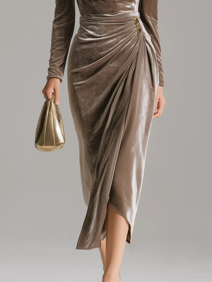 Velvet Elegance Evening Dress