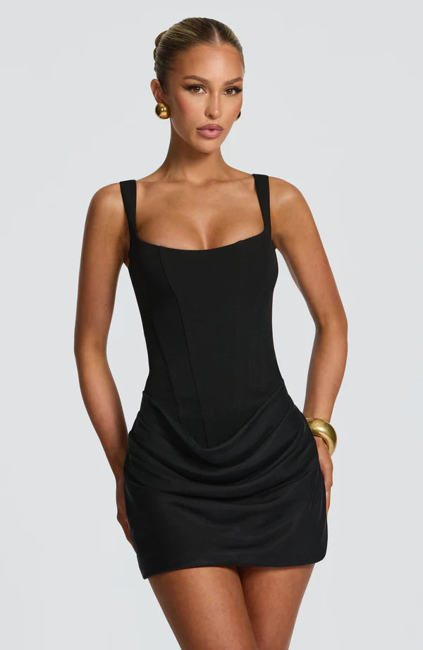 Veloria Drape Mini Dress