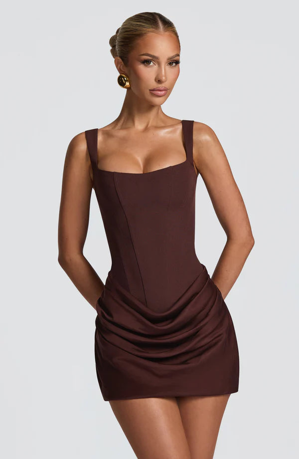 Veloria Drape Mini Dress