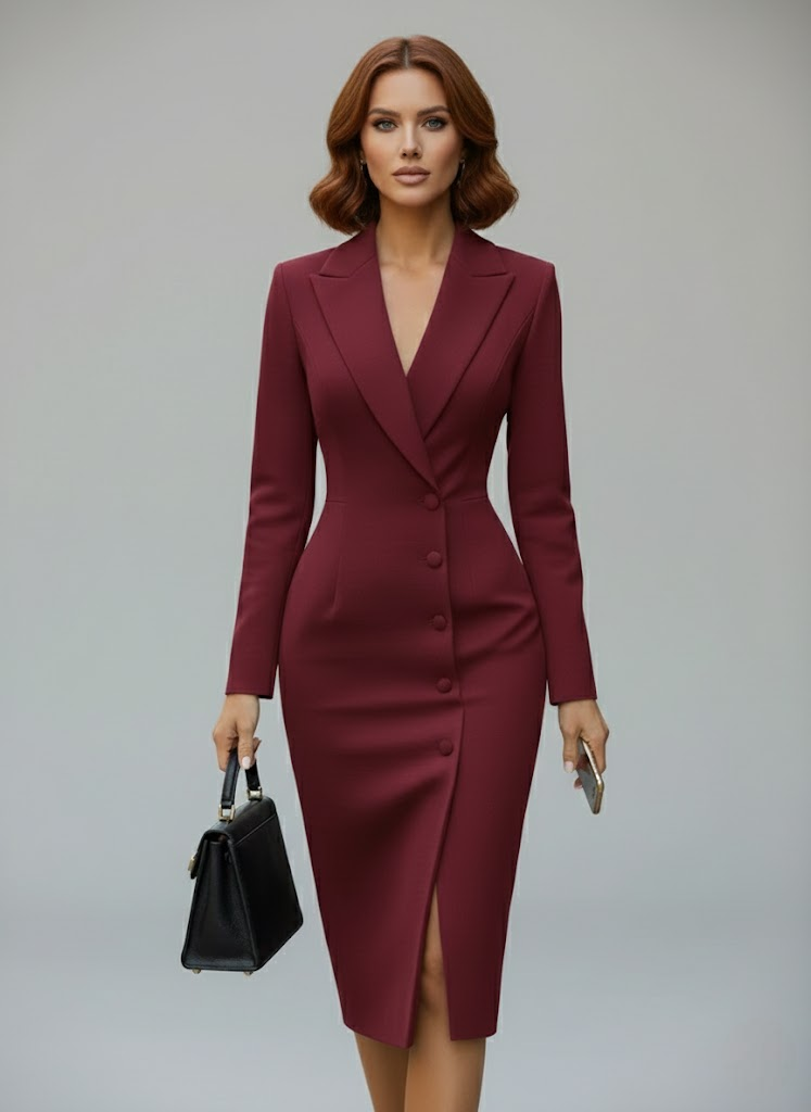 The Sleek Elegance Blazer Dress